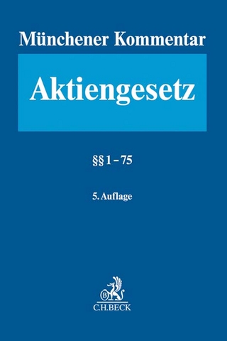 Münchener Kommentar zum Aktiengesetz Band 1: §§ 1-75