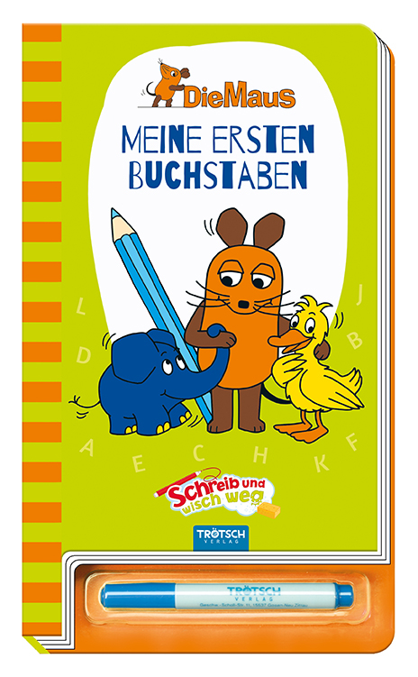 Tr&ouml;tsch Die Maus Schreib und wisch weg Buchstaben - 