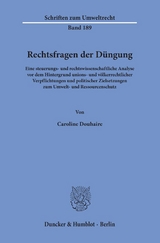 Rechtsfragen der D&uuml;ngung. - Caroline Douhaire