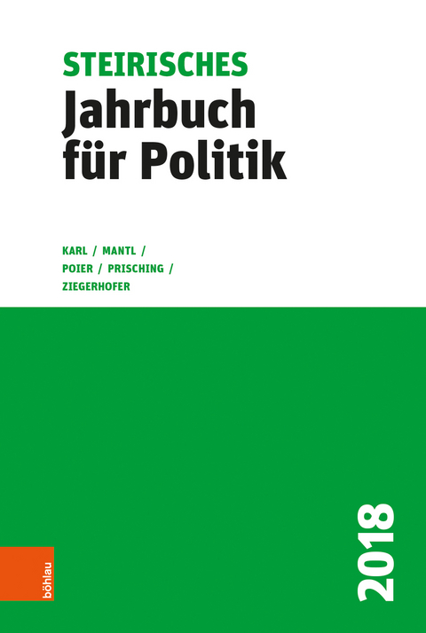Steirisches Jahrbuch für Politik 2018 - 