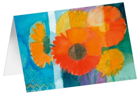 Kunstkarten "Sonnenstrau&szlig;" - 5 Stk - Andreas Felger