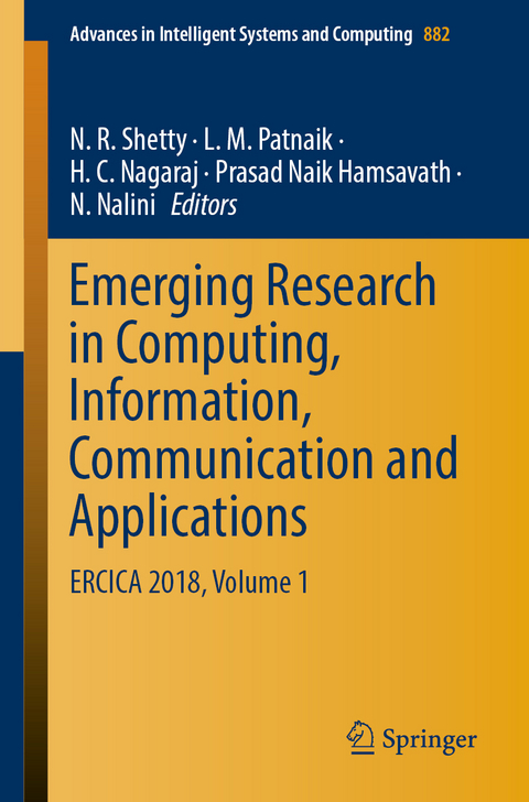 Emerging Research in Computing, Information, Communication and Applications - 