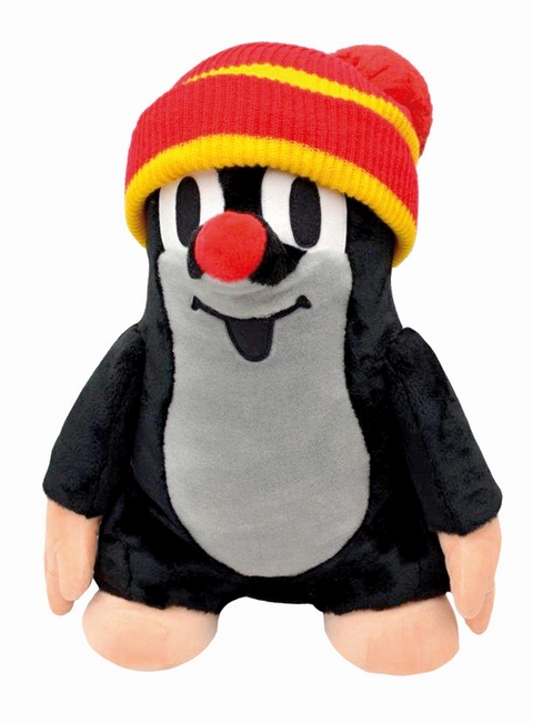 Tr&ouml;tsch Der kleine Maulwurf Pl&uuml;sch 50cm mit Wollm&uuml;tze