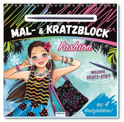 Tr&ouml;tsch Mal- und Kratzblock "Fashion"