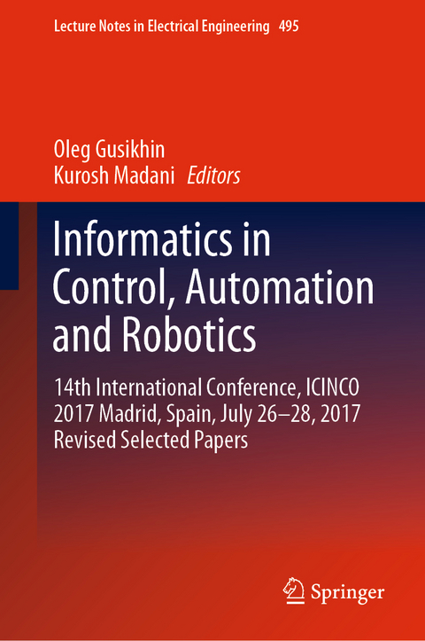 Informatics in Control, Automation and Robotics - 