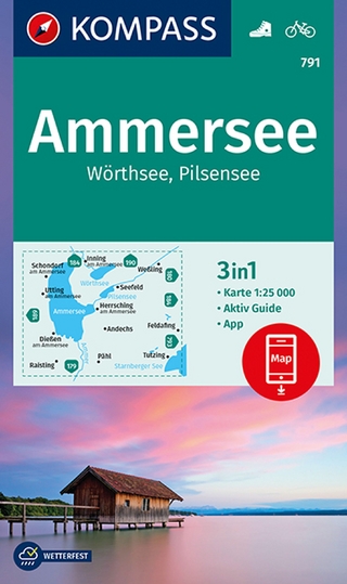KOMPASS Wanderkarte 791 Ammersee, Wörthsee, Pilsensee