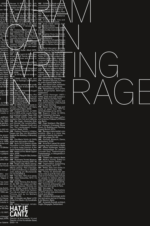 Miriam Cahn. WRITING IN RAGE - 