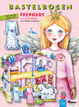 Bastelbogen Feenhaus mit Anziehpuppe - 