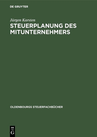 Steuerplanung des Mitunternehmers