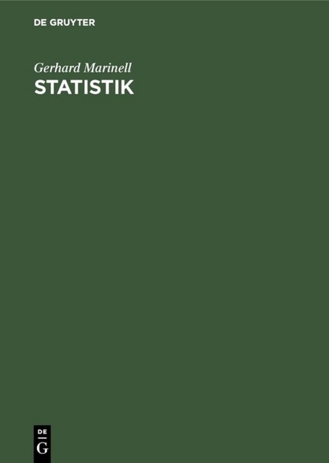 Statistik - Gerhard Marinell