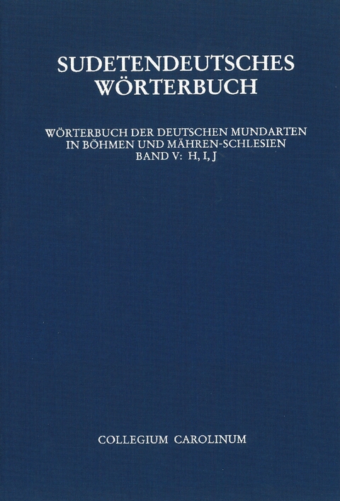 Sudetendeutsches W&ouml;rterbuch