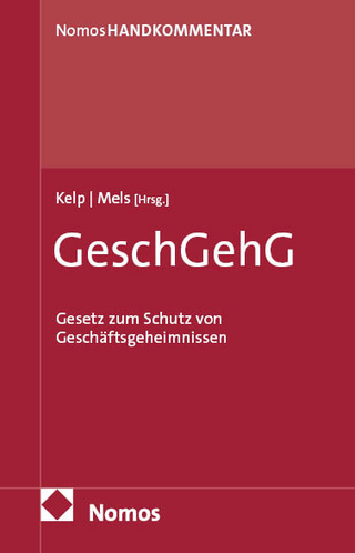 Geschäftsgeheimnisschutzgesetz: GeschGehG