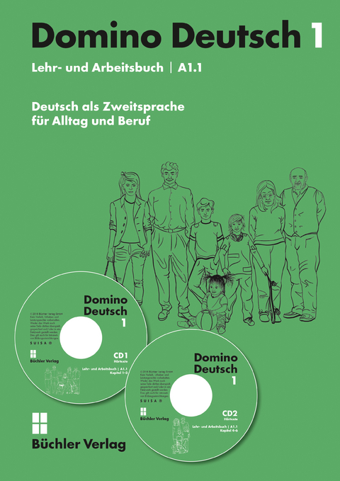 Domino Deutsch 1 ꟾ Lehr- und Arbeitsbuch A1.1 inkl. 2 Audio-CDs - Susanne B&uuml;chler