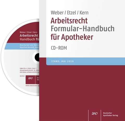 Arbeitsrecht Formular-Handbuch für Apotheker - 