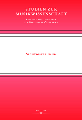 Studien zur Musikwissenschaft – Beihefte der Denkmäler der Tonkunst in Österreich. Band 60
