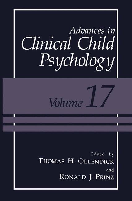 Advances in Clinical Child Psychology - 