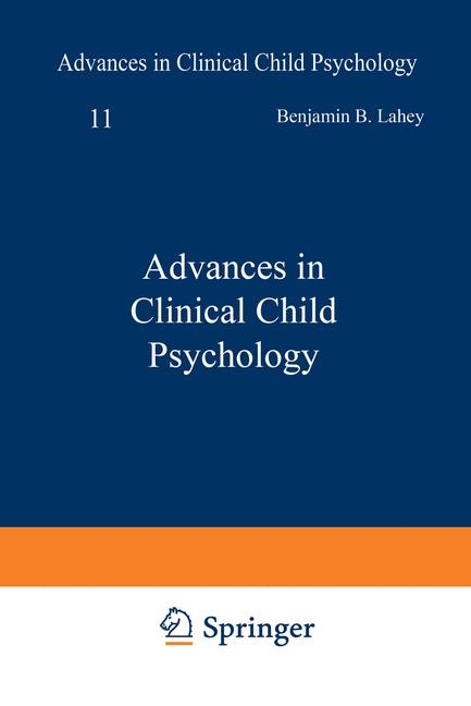 Advances in Clinical Child Psychology - 
