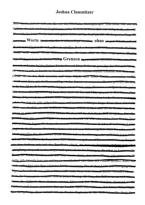 Worte ohne Grenzen - Joshua Clausnitzer