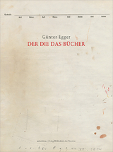 G&uuml;nter Egger &ndash; DER DIE DAS B&Uuml;CHER - G&uuml;nter Egger
