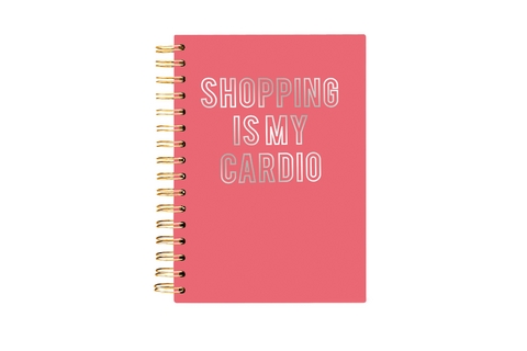 Hard Bound Journal: Shopping is my Cardio - Hardcover-Notizbuch mit stabiler Ringbindung: Shoppen ist mein Ausdauersport -  Graphique de France