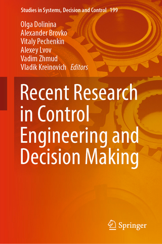 Recent Research in Control Engineering and Decision Making