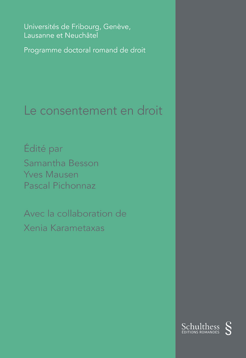 Le consentement en droit - 
