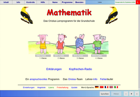 Mathematik in der Grundschule - Schullizenz f&uuml;r PC und Tablet 3 Jahre, updatef&auml;hig