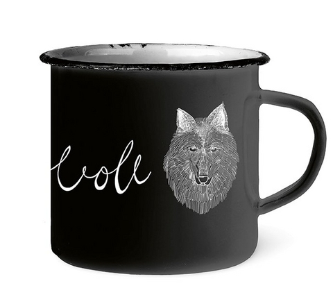 Kraftvoll - Emaille-Tasse - 