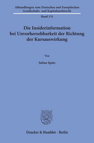Die Insiderinformation bei Unvorhersehbarkeit der Richtung der Kursauswirkung.