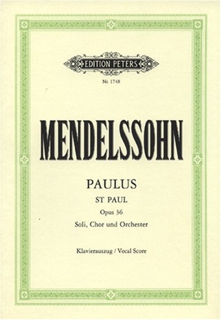 Paulus op.36, Klavierauszug