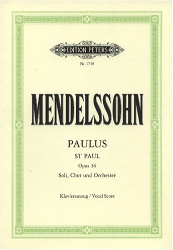 Paulus op.36, Klavierauszug - Felix Mendelssohn Bartholdy