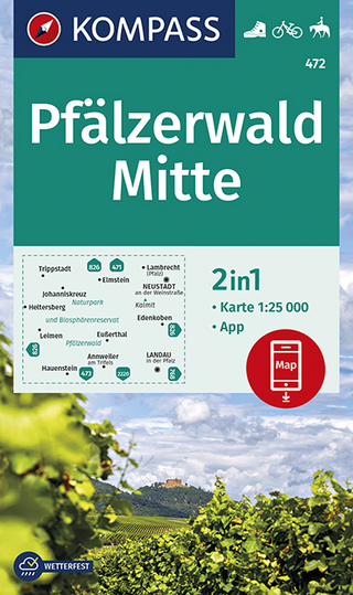 KOMPASS Wanderkarte Pfälzerwald Mitte