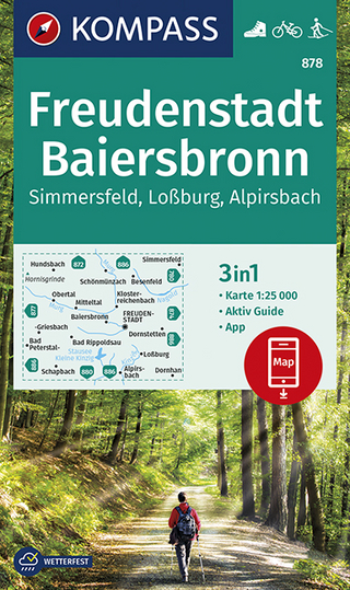 KOMPASS Wanderkarte Freudenstadt, Baiersbronn, Simmersfeld, Loßburg, Alpirsbach