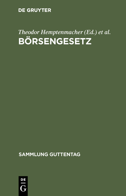 Börsengesetz - 