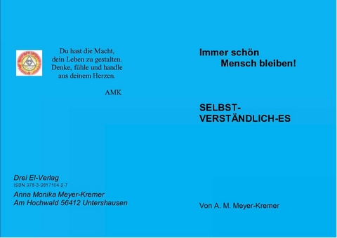 Selbstverständlich-es - Anna Monika Meyer-Kremer