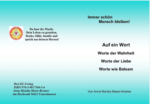 Auf ein Wort - Anna Monika Meyer-Kremer