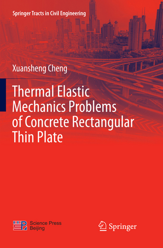 Thermal Elastic  Mechanics Problems of Concrete Rectangular Thin Plate