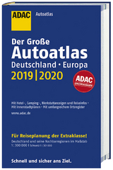 Großer ADAC Autoatlas 2019/2020, Deutschland 1:300 000, Europa 1:750 000 - 