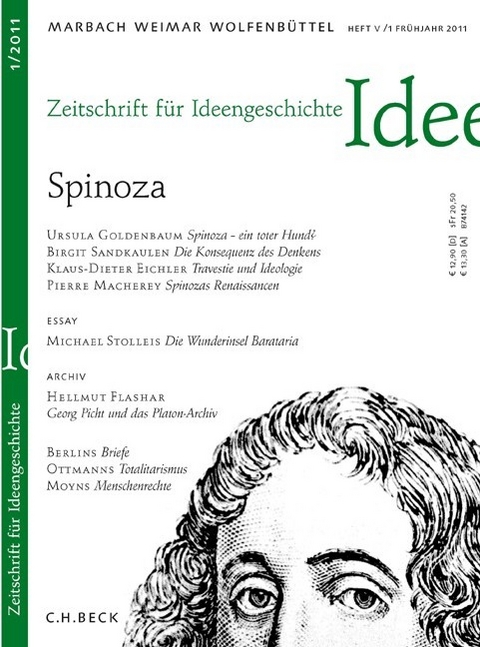 Zeitschrift f&uuml;r Ideengeschichte Heft V/1 Fr&uuml;hjahr 2011
