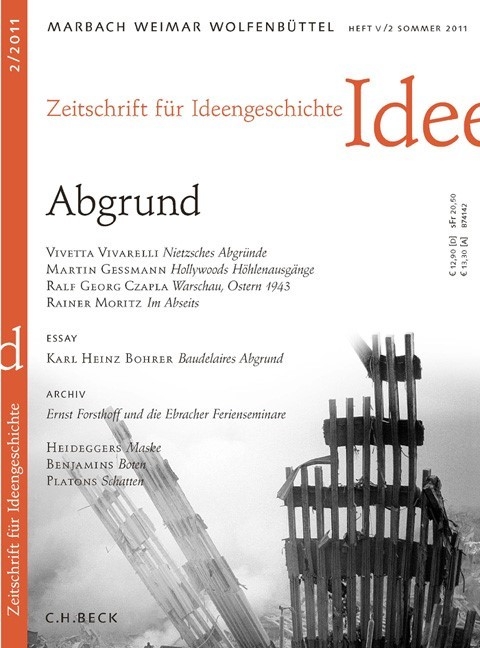 Zeitschrift f&uuml;r Ideengeschichte Heft V/2 Sommer 2011