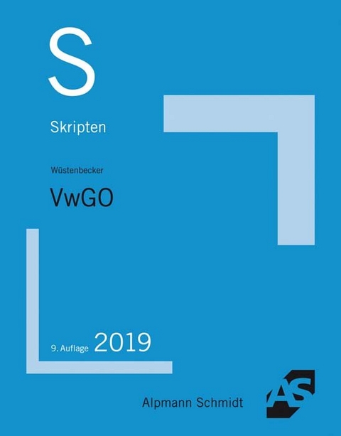 Skript VwGO - Horst W&uuml;stenbecker