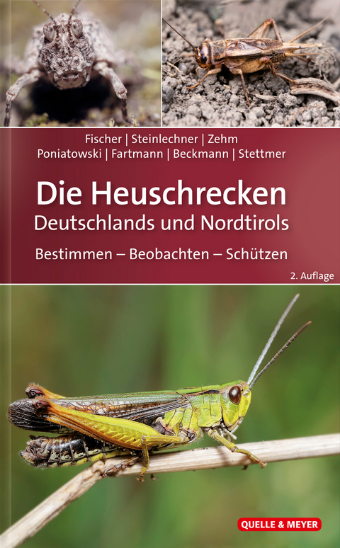 Die Heuschrecken Deutschlands und Nordtirols - J&uuml;rgen Fischer, Daniela Steinlechner, Andreas Zehm, Dominik Poniatowski, Thomas Fartmann, Armin Beckmann, Christian Stettmer