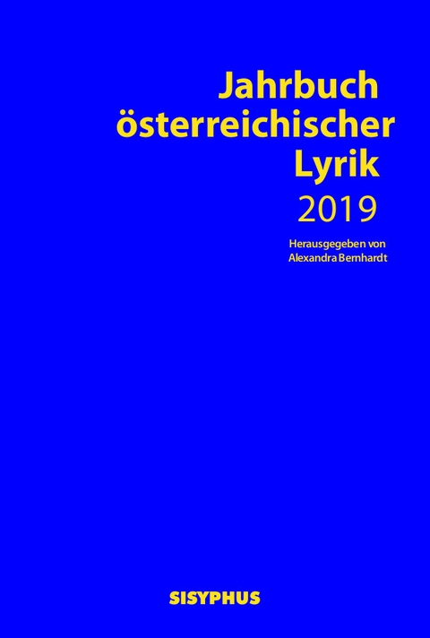 Jahrbuch &ouml;sterreichischer Lyrik 2019 - 