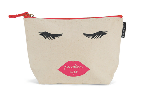 Zip Pouch-Big: Big Pucker Up - Gro&szlig;er modischer Rei&szlig;verschlussbeutel -  Graphique de France
