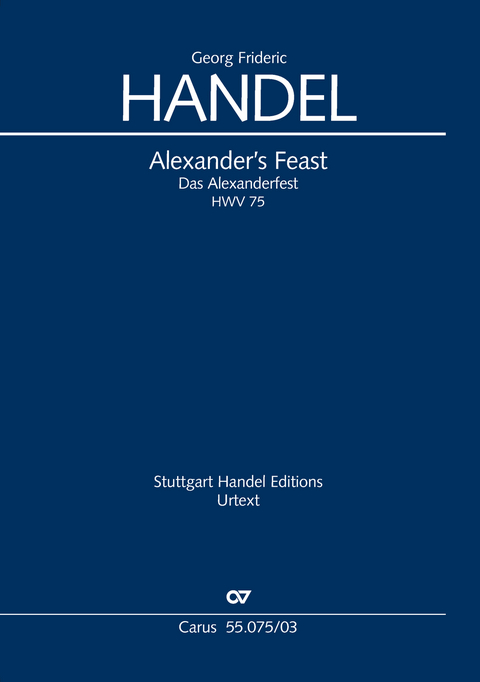 Alexander's Feast (Klavierauszug) - Georg Friedrich Händel