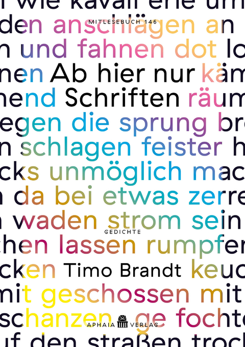 Ab hier nur Schriften (Mitlesebuch 146) - Timo Brandt
