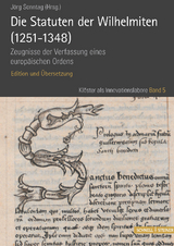 Die Statuten der Wilhelmiten (1251 - 1348) - 