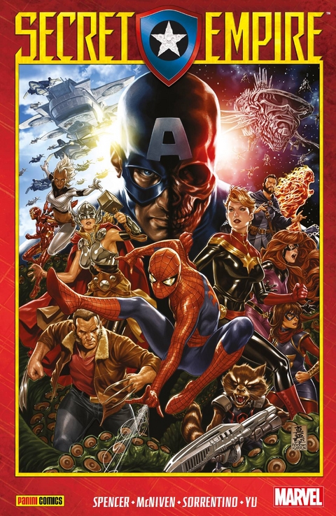 Secret Empire - Nick Spencer, Steve McNiven, Daniel Acuna, Joe Bennett, Joshua Cassara, Sean Izaakse, Ron Lim, David Marquez, Paco Medina, Rod Reis, Andrea Sorrentino, Leinil Francis Yu