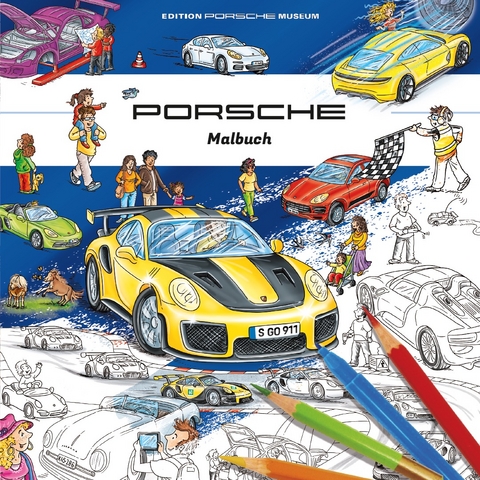 Porsche Malbuch f&uuml;r Kinder