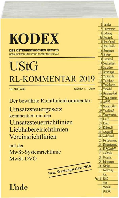 KODEX UStG-Richtlinien-Kommentar 2019 - Robert Pernegger